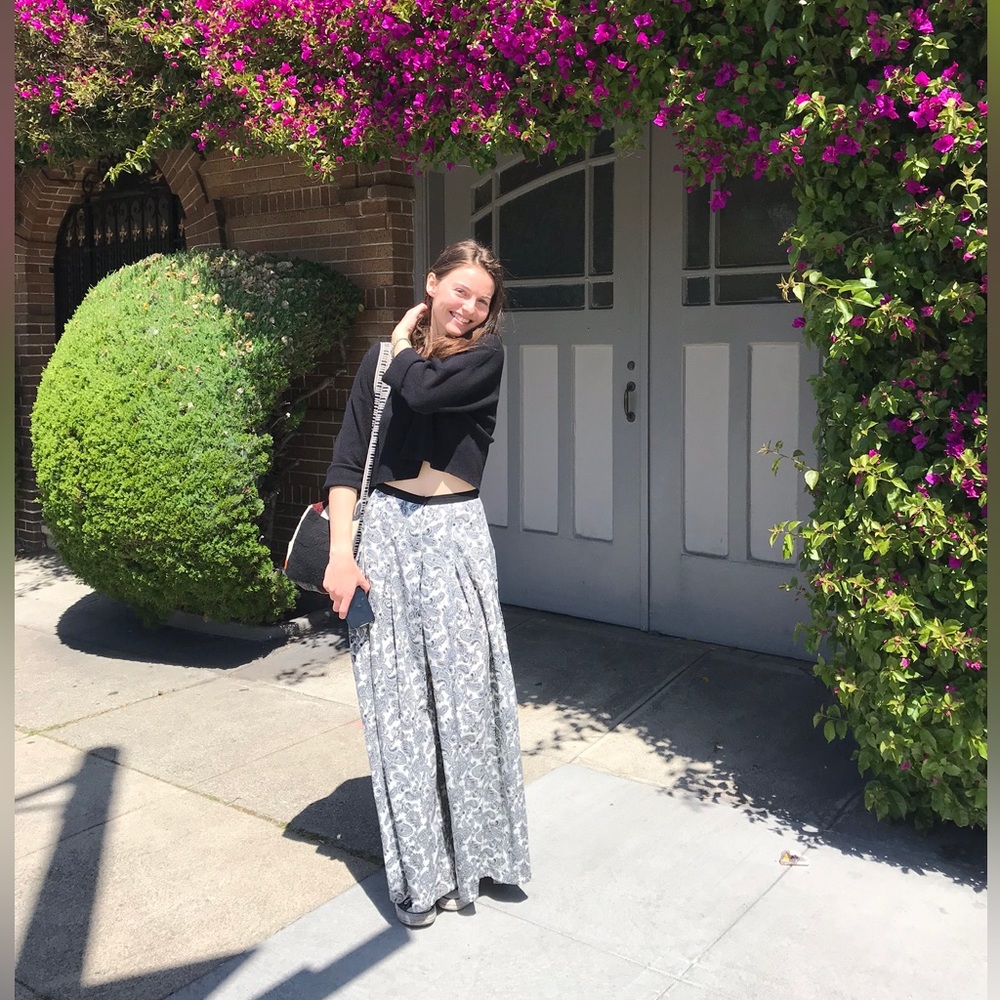 Paisley Parachute Wide leg pants